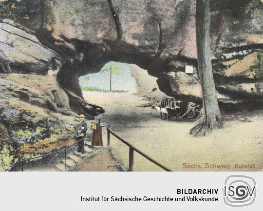 Postkarte "Kuhstall, Sächsische Schweiz"
