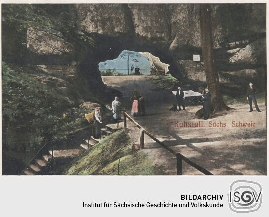 Postkarte "Kuhstall, Sächsische Schweiz"