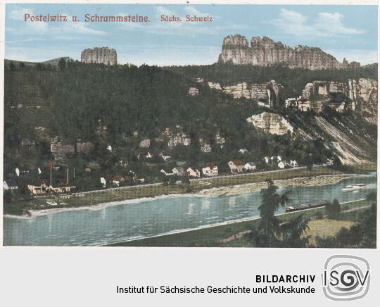 Postkarte "Postelwitz und Schrammsteine"