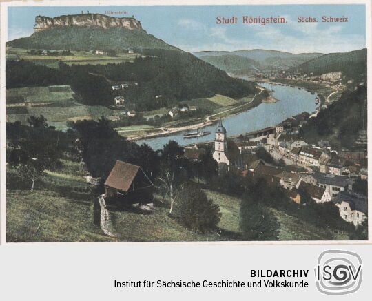 Postkarte "Königstein, Sächsische Schweiz"