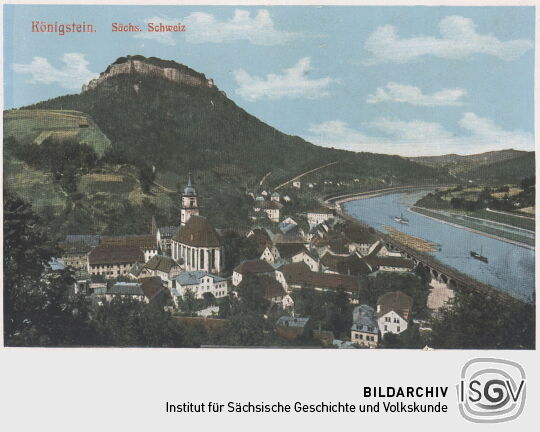 Postkarte "Königstein, Sächsische Schweiz"