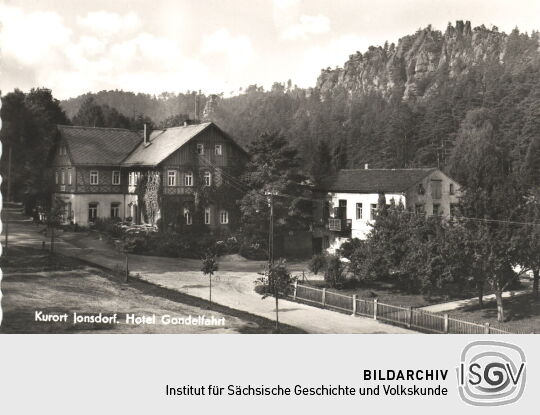 Postkarte "Hotel Gondelfahrt, Jonsdorf"