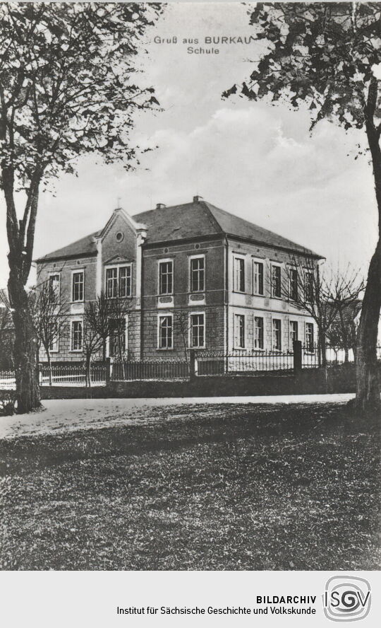 Historische Postkarte "Gruß aus Burkau"