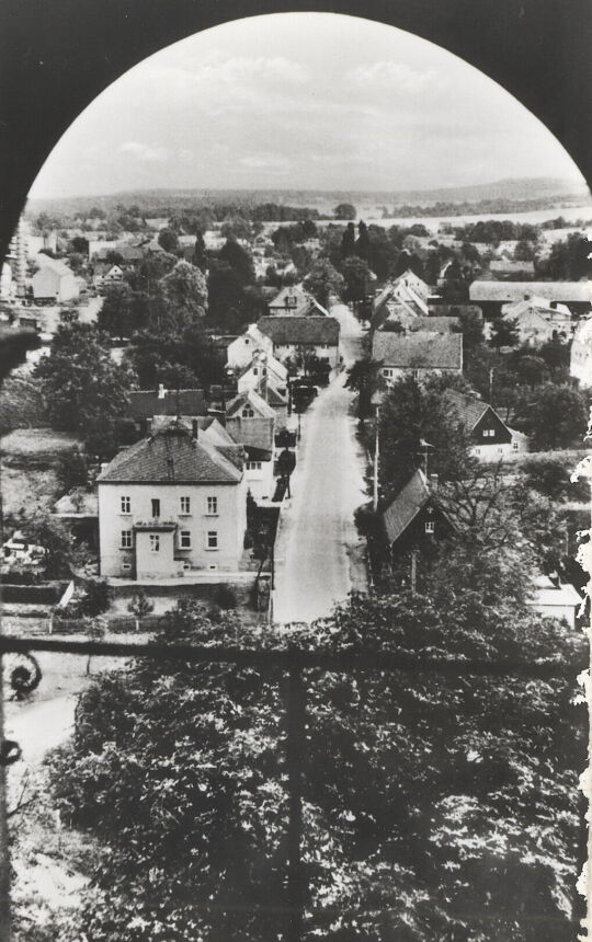 Blick vom Kirchturm über Burkau