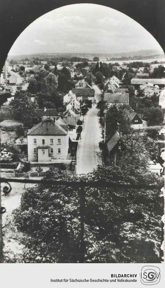 Blick vom Kirchturm über Burkau