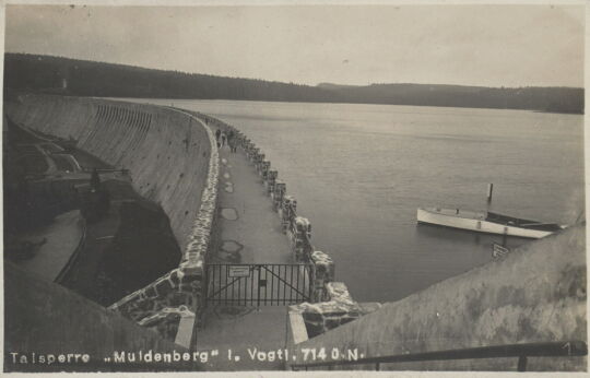 Postkarte "Talsperre Muldenberg"
