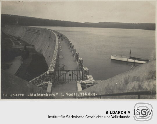 Postkarte "Talsperre Muldenberg"