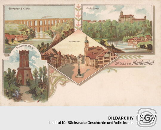Postkarte "Gruss a. d. Muldenthal"