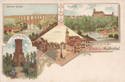 Bild: Postkarte "Gruss a. d. Muldenthal"