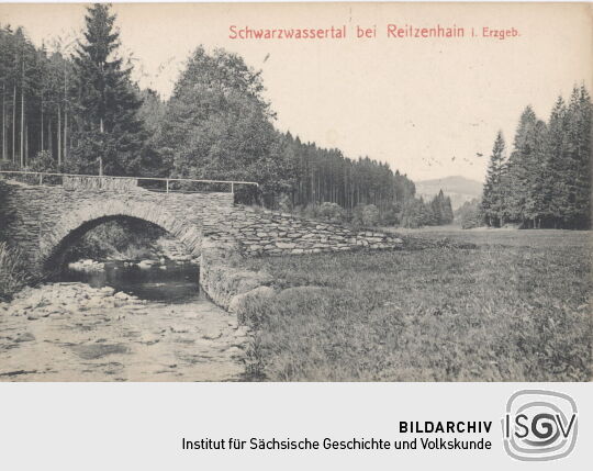 Postkarte "Schwarzwassertal bei Reitzenhain i. Erzgebirge"