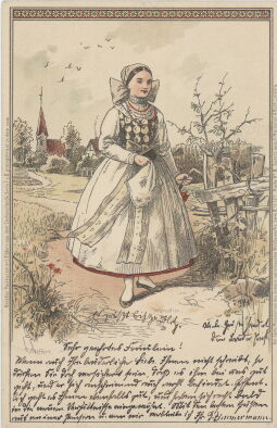 Bild: Künstler-Postkarte "Wendin"