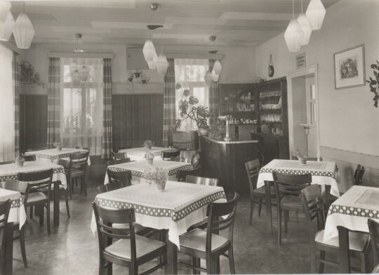 Postkarte Betriebsferienheim "Plauener Gardine"