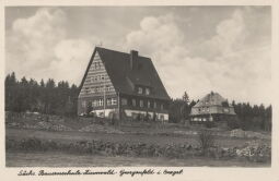 Bild: Postkarte "Sächs. Bauernschule Zinnwald-Georgenfeld"