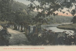 Bild: Postkarte "Partie an der Mulde zwischen Lunzenau und Göhrener Brücke"