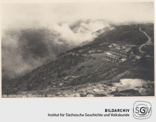 Postkarte "Elbfallbaude, Riesengebirge"