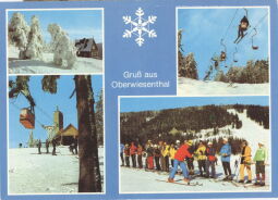 Bild: Postkarte "Gruß aus Oberwiesenthal"