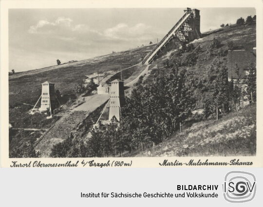 Postkarte "Martin-Mutschmann-Schanze, Oberwiesenthal"