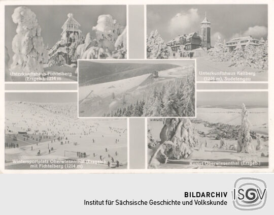 Ansichtskarte "Fichtelberg, Keilberg, Oberwiesenthal"