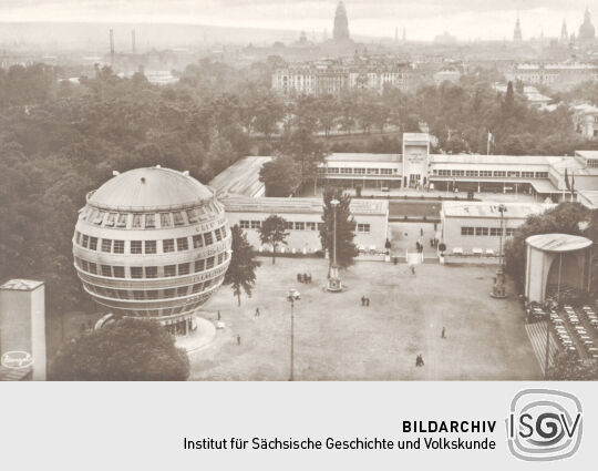 Ansichtskarte "Jahresschau Deutscher Arbeit, Dresden"