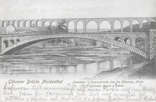 Ansichtskarte "Göhrener Brücke Muldenthal"