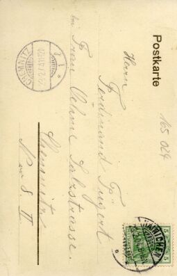 Bild: Postkarte Hainichen in Sachsen. Parthie in den Anlagen mit Pilz und Sieh dich um.