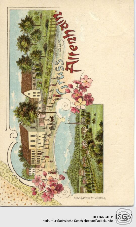 Postkarte Gruß aus Altenhain.