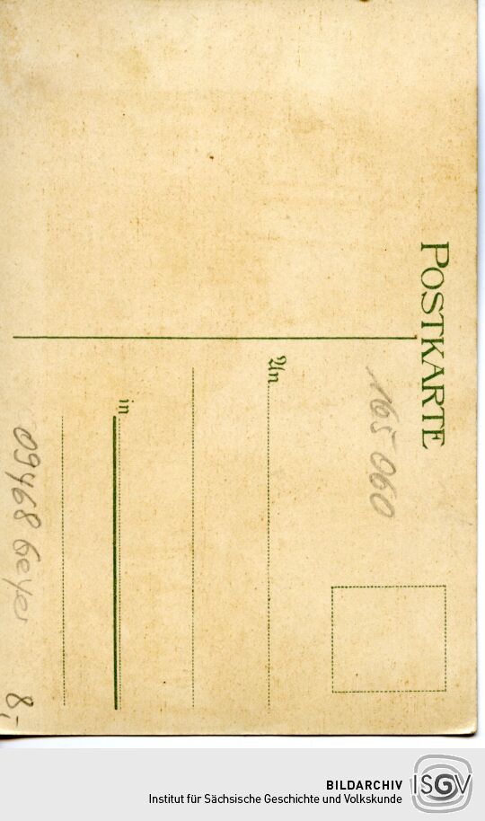 Postkarte Der Geierturm auf der Waltershöhe bei Geyer im Erzgebirge.