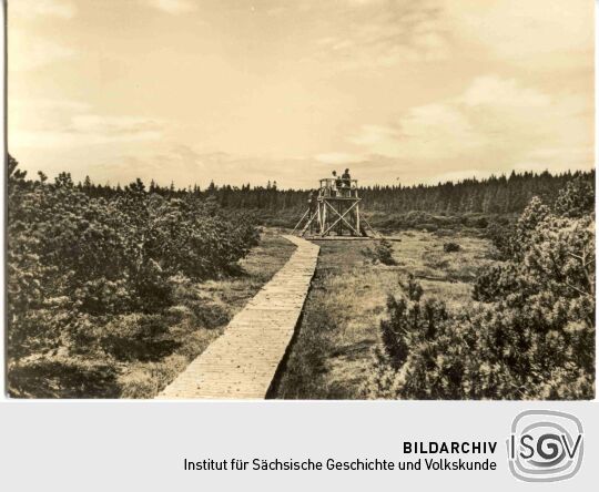 Postkarte Johanngeorgenstadt (Erzgebirge), Kleiner Kranichsee.