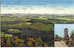 Postkarte Valtenberg bei Niederneukirch 588 Meter über dem Meer, Blick gegen Süden.