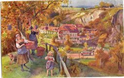 Postkarte Donath´s Obstkelterei und Schänke an der Sorbenwarte. Lockwitzgrund bei Dresden.