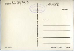 Postkarte HO-Gaststätte Landeskrone.