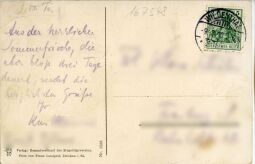 Postkarte mit einer Ansicht vom Auersberg bei Eibenstock.
