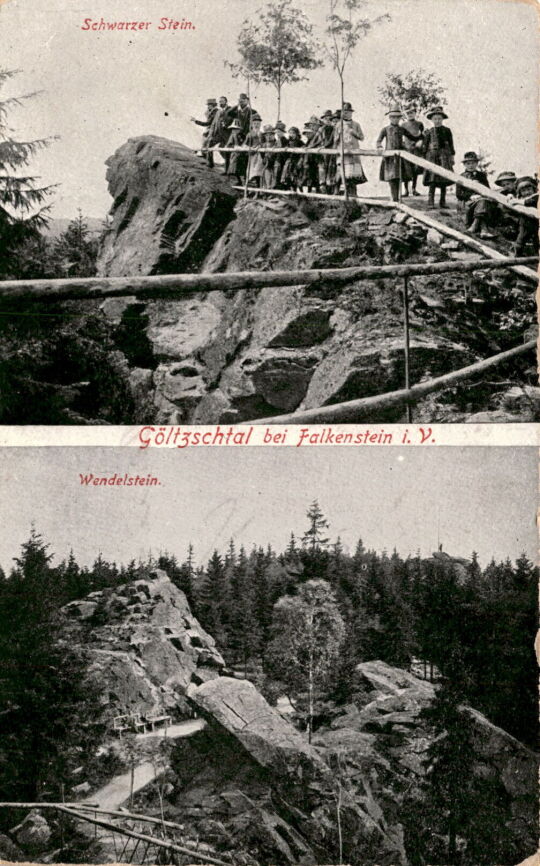 Postkarte Göltzschtal bei Falkenstein  im Vogtland.