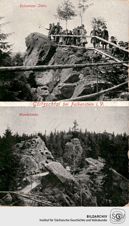 Postkarte Göltzschtal bei Falkenstein  im Vogtland.