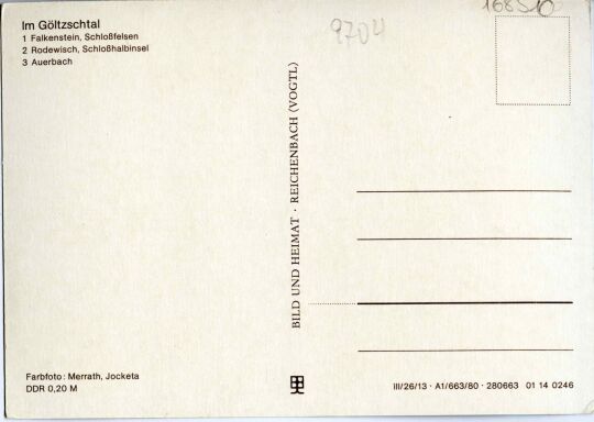 Postkarte Im Göltzschtal.