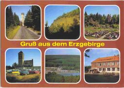 Postkarte Gruß aus dem Erzgebirge.