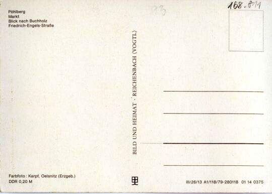 Postkarte Annaberg-Buchholz.