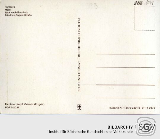 Postkarte Annaberg-Buchholz.