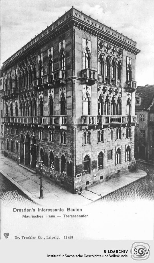 Dresdens interessante Bauten Maurisches Haus - Terrassenufer