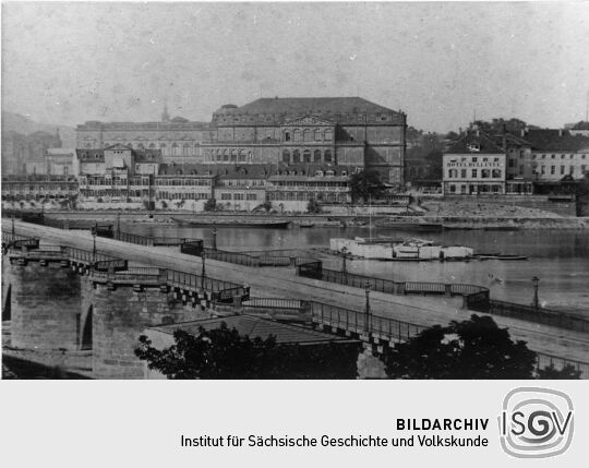 Dresden Elbufer vor 1869