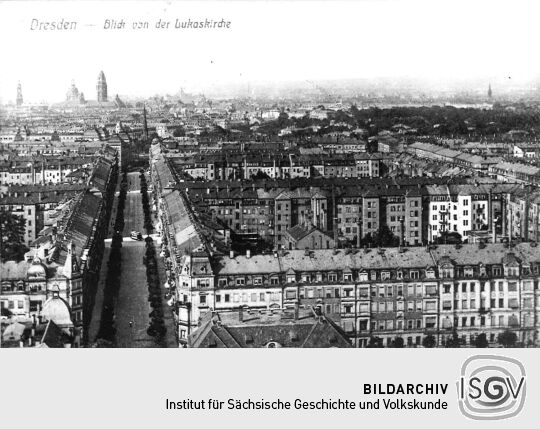 Dresden - Blick von der Lukaskirche