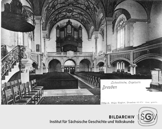 Dresden - Lukaskirche, Orgelseite