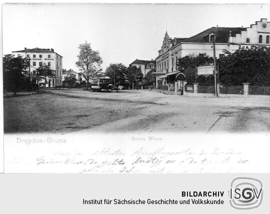 Postkarte: Dresden - Gruna.