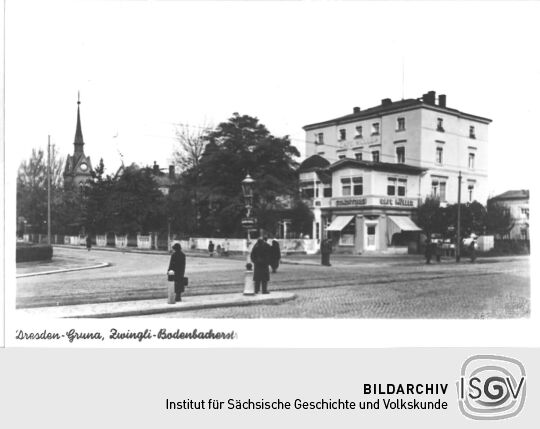 Postkarte: Dresden - Gruna.