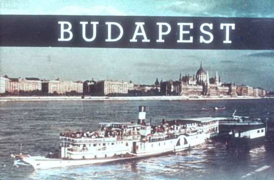 Budapest mit Dampfschiff und Parlamentsgebäude