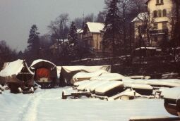 Bild: Januar, Hafen im Winter 1979 (Dresden)