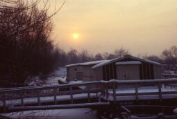 Bild: Januar, Hafen im Winter 1979 (Dresden)