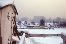 Bild: Januar, Hafen im Winter 1979 (Dresden)