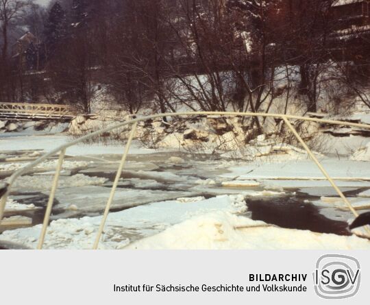 Januar, Hafen im Winter 1979 (Dresden)