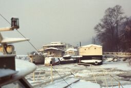 Bild: Januar, Hafen im Winter 1979 (Dresden)